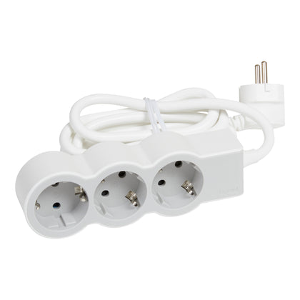Prelungitor electric, 5m, 3 prize cu protectie, Alb/Gri deschis, MOES RevOlution 694567, , alternativo.ro