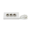 MOES BLOC MULTIPRIZA CU SUPORT TABLETA SI INCARCARE USB PENTRU BIROU 3x2P+T + 2xUSB 1.5M ALB 694810