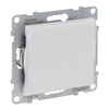 Buton cu revenire simplu, cu lumina de control si eticheta, 6A, alb/ivoar, Suno 721110