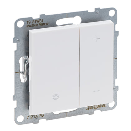 Variator cu apasare, fara neutru, alb, Suno 721178, , alternativo.ro