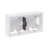 Doza montaj aparent, 2 posturi, alb, Suno 721195