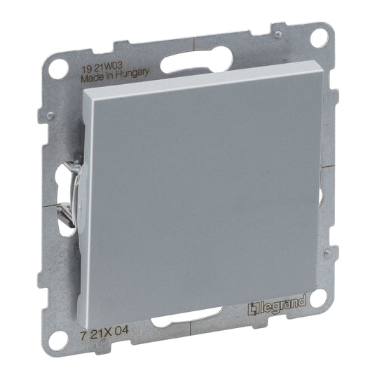 Intrerupator simplu, 16A, aluminiu, Suno 721304