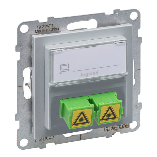 Priza pentru fibra optica, SC/APC, Single-Mod, aluminiu, Suno 721347