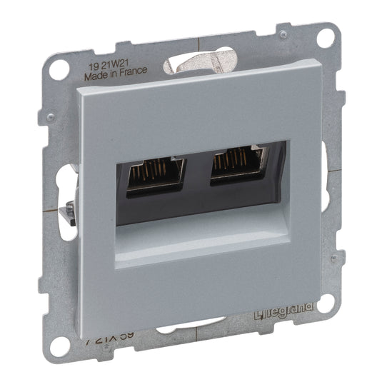 SUNO PRIZA DE DATE DUBLA RJ45 Cat.6A STP ALUMINIU 721359