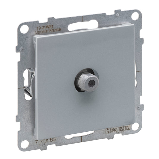 Priza TV sau SAT, conexiune stea, mufa tip F, aluminiu, Suno 721363