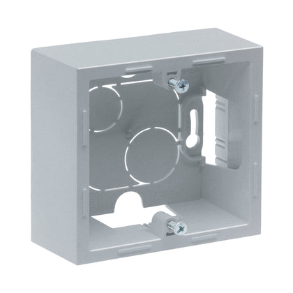 Doza montaj aparent, 1 post, aluminiu, Suno 721394, , alternativo.ro