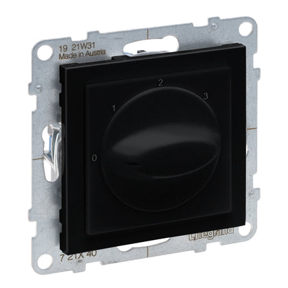 Întrerupător control ventilație (0,1,2,3), negru, Suno 721440, , alternativo.ro