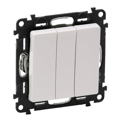 Intrerupator triplu, 10A, alb, Valena Life 752103, , alternativo.ro