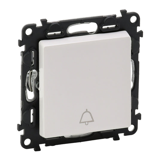 Intrerupator cu revenire, cu pictograma "Clopotel", 6A, alb, Valena Life 752115