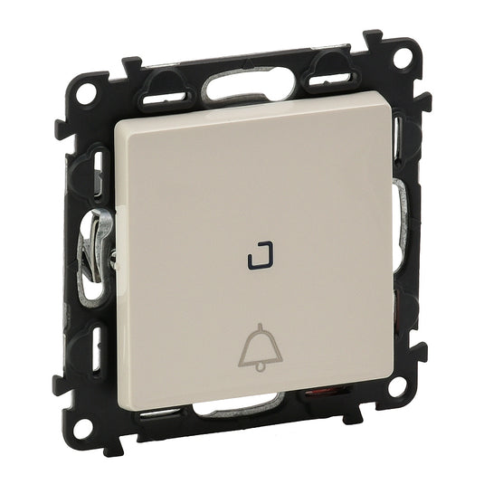Intrerupator cu revenire, cu lumina de control, cu pictograma "Clopotel", 6A, ivoar, Valena Life 752216