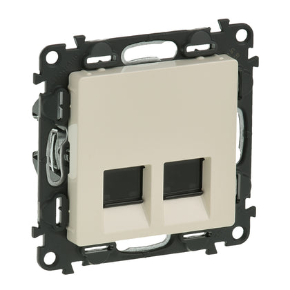 Priza de date RJ45, dubla, Cat.5E, UTP, ivoar, Valena Life 753241, , alternativo.ro