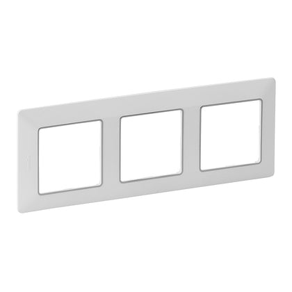 Rama 3 posturi, Alb / Insert crom, Valena Life 754033, , alternativo.ro