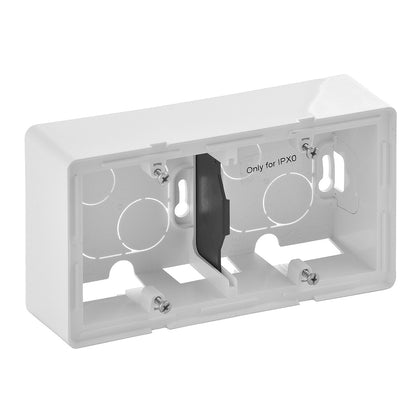 Doza montaj aparent, 2 posturi, alb, Valena Life 754192, , alternativo.ro