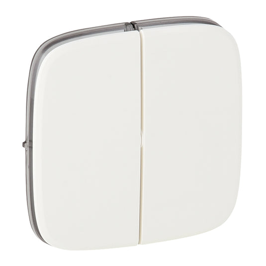 Placa pentru intrerupator dublu, alb, Valena Allure 755025