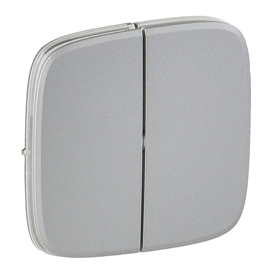 Placa pentru intrerupator dublu, aluminiu, Valena Allure 755027