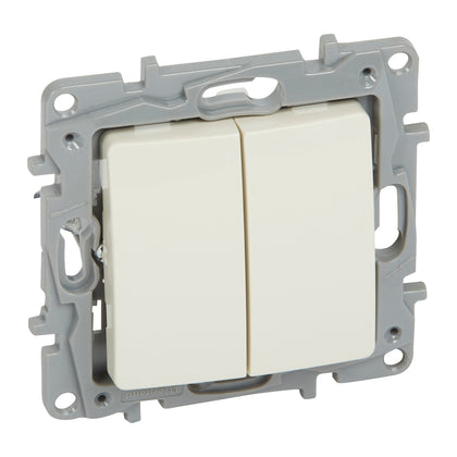 Intrerupator cap-scara, dublu, 10A, ivoar, Niloe 764602, , alternativo.ro