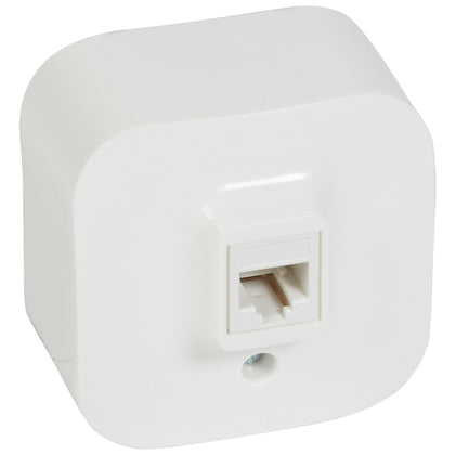 Priza de telefon, RJ11, montaj aparent, alb, Forix 782414, , alternativo.ro