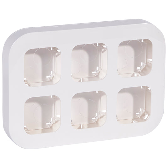 Statie de lucru pentru 6 posturi, montaj aparent, neechipata, alb, Forix  782496