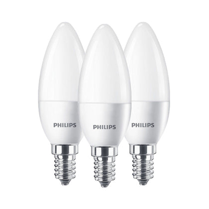 Set 3 Becuri LED lumanare, B35, E14, 5.5W, 470Lm, lumina calda 2700K, Philips 8718699777814, , alternativo.ro