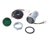 Ampermetru digital, Ø22, 100A, 380V, AC, IP65, verde, El.tech 32-3802