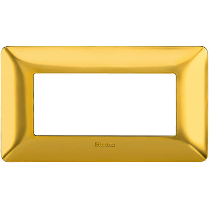 Rama ornament, 4 module, Auriu satinat, Matix AM4804GOS, , alternativo.ro