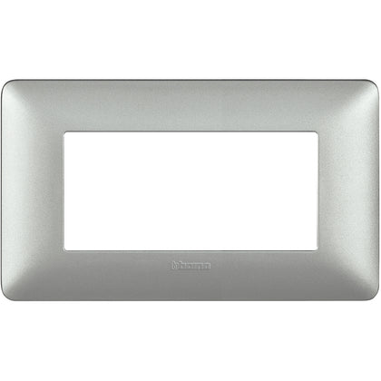 Rama ornament, 4 module, Argintiu, Matix AM4804MSL, , alternativo.ro