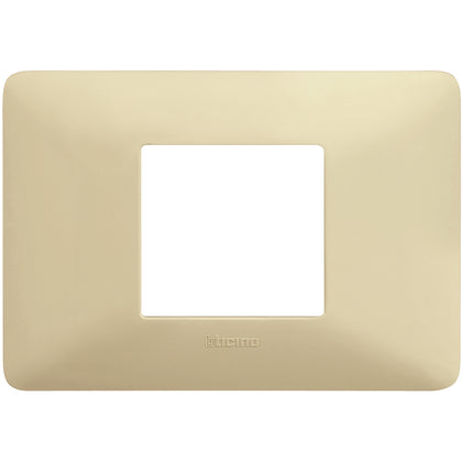 Rama ornament, 2 module, centrat, Alb pastel, Matix AM4819BCD, , alternativo.ro