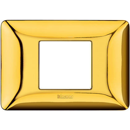 Rama ornament, 2 module, centrat, Auriu lucios, Matix AM4819GOR, , alternativo.ro