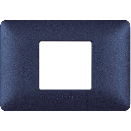 Rama ornament, 2 module, centrat, Albastru mercur, Matix AM4819TBM, , alternativo.ro