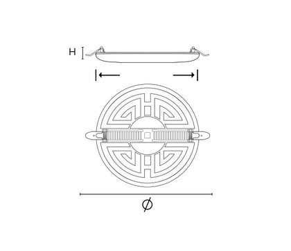 Corp de iluminat LED, rotund, incastrat, 24W, 4000K, IP40, Borled BL-D1-0008, , alternativo.ro