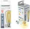 Bec LED filament decorativ, ST64, E27, 8W, 806Lm, lumina calda 2300K, geam chihlimbar, Blaupunkt BFAE278WW