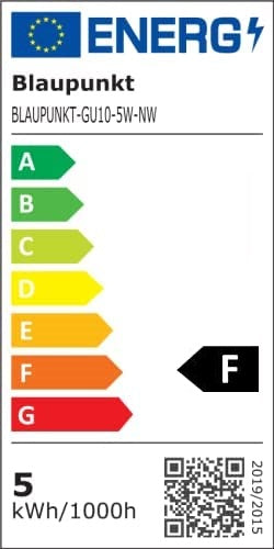 Bec LED spot, GU10, 5W, 475Lm, lumina neutra 4000K, Blaupunkt BGU105WNW