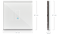 Intrerupator inteligent simplu, cu touch, din sticla, WiFi, cu nul, albastru, Iotty LSWE21C