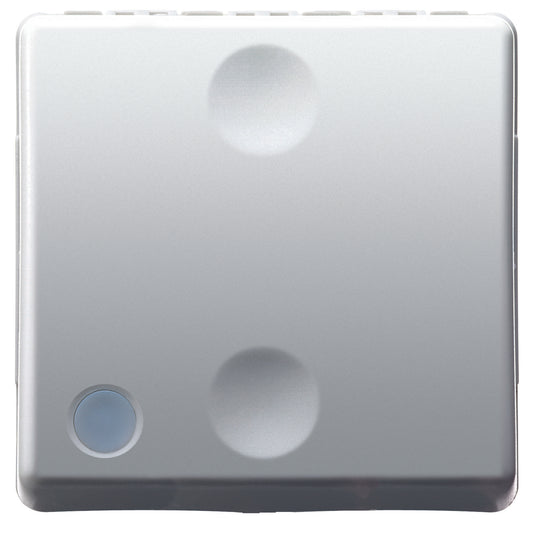 Intrerupator cap-scara, iluminabil, 2 module, 16A, alb, System GW20589