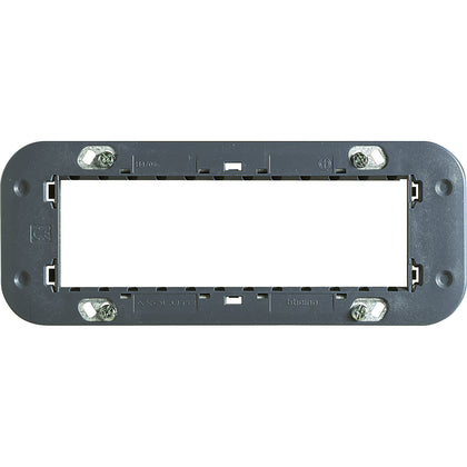 Suport pentru aparataj modular, 6 module, Axolute Bticino H4706, , alternativo.ro