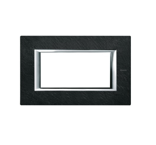 Placa ornament, 4 module, Slate, Axolute Bticino HA4804RLV