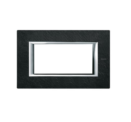 Placa ornament, 4 module, Slate, Axolute Bticino HA4804RLV, alternativo.ro