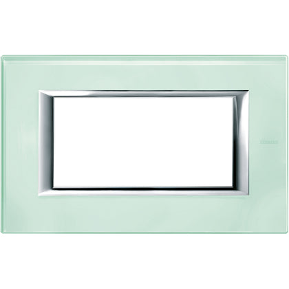 Placa ornament, 4 module, Kristall, Axolute Bticino HA4804VKA, , alternativo.ro