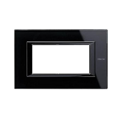 Placa ornament, 4 module, Nighter, Axolute Bticino HA4804VNB, , alternativo.ro