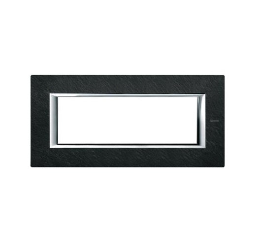 Placa ornament, 6 module, Slate, Axolute Bticino HA4806RLV