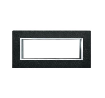 Placa ornament, 6 module, Slate, Axolute Bticino HA4806RLV, , alternativo.ro