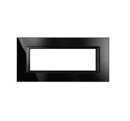 Placa ornament, 6 module, Nighter, Axolute Bticino HA4806VNB, , alternativo.ro