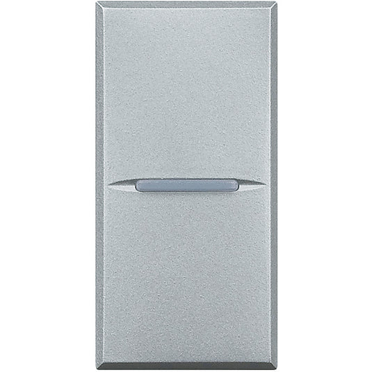 Intrerupator axial cruce, 10A, 1 modul, aluminiu, Axolute Bticino HC4004