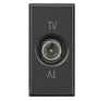 Priza TV, ecranata, 1 modul, antracit, Axolute Bticino HS4202DC