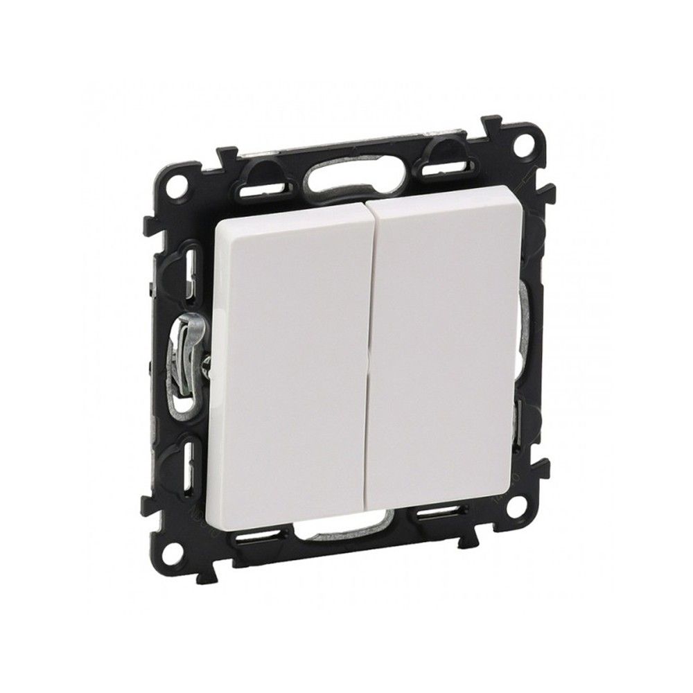 Intrerupator dublu, 10A, alb, Valena Life 752105, 1, alternativo.ro