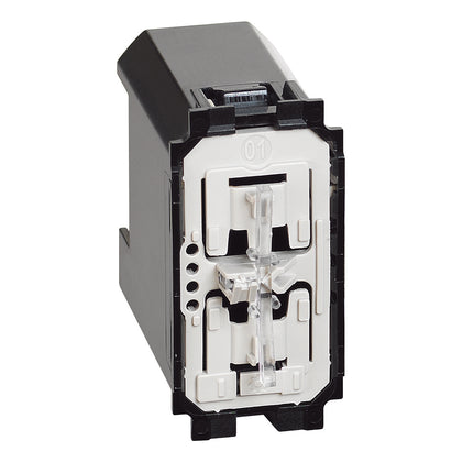 Intrerupator cap-scara conectat, 1 modul, 10A, fara tasta, Living Now K4003C, , alternativo.ro