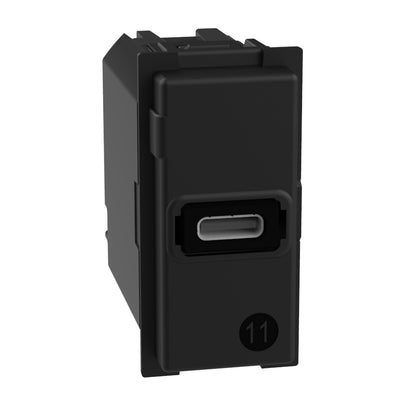 Priza USB, tip C, 1 modul, 5V, 20W, fara placa, Living Now K4192C, , alternativo.ro