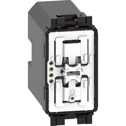 Intrerupator fara fir, Acasă/Plecat, 1 modul, fara tasta, Living Now K4570CWI, alternativo.ro