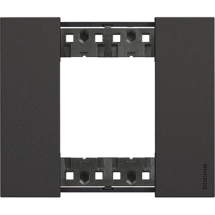 Rama finisaj, 2 module, culoare Negru, Living Now KA4802KG, , alternativo.ro
