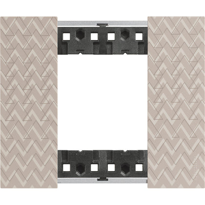 Rama finisaj, 2 module, culoare Optic, Living Now KA4802MM, , alternativo.ro